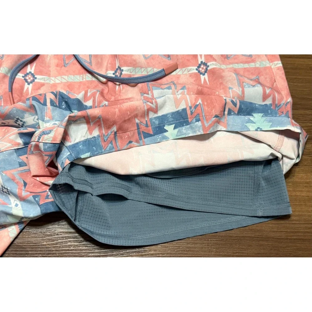Faherty Shorelite Trunk Mens Water Color Star Nation Swim Shorts Lined Sz 2XL